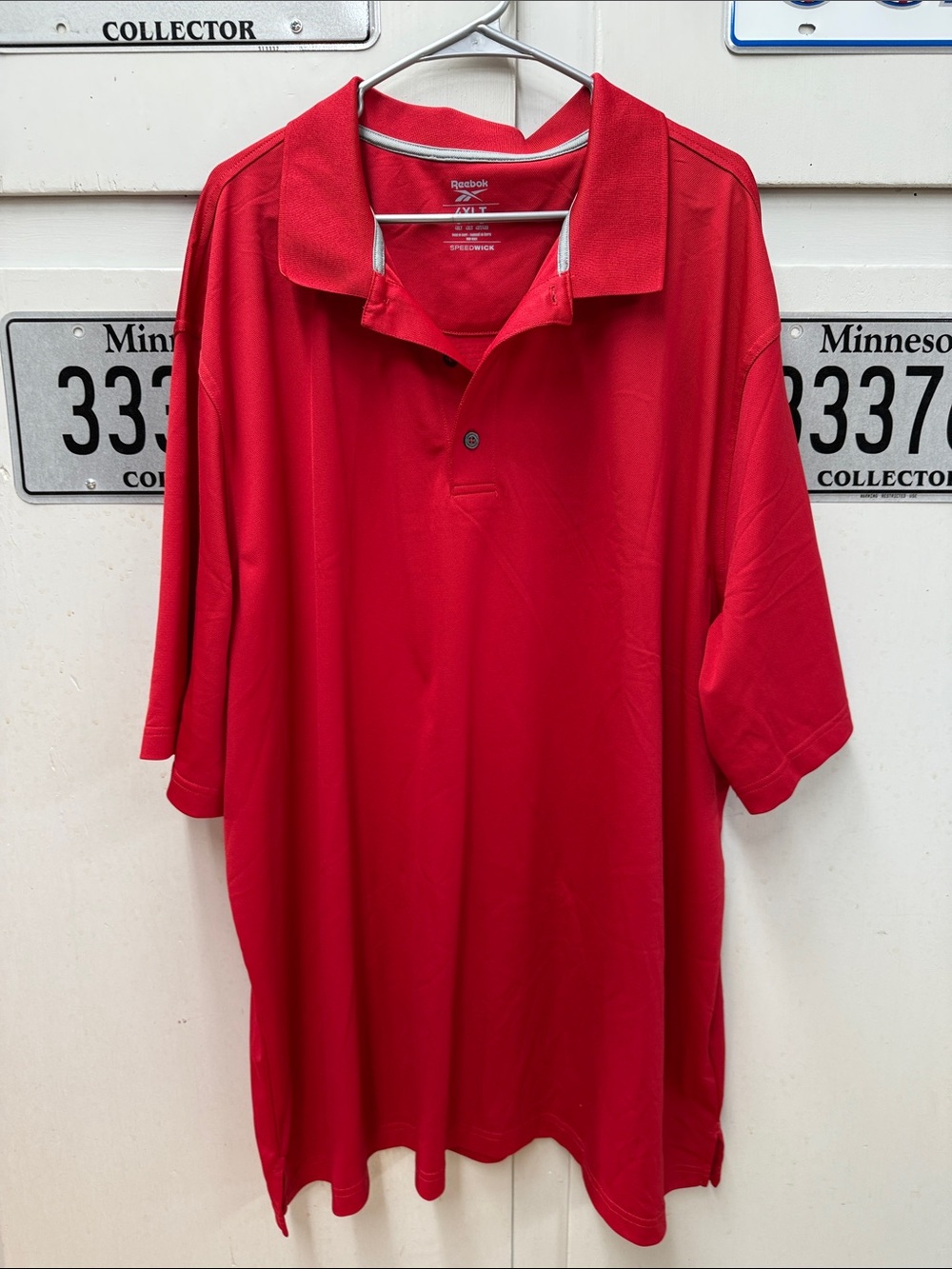 Reebok Men’s Bright Red Polo Performance Shirt